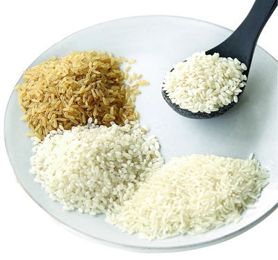 Main types of rice